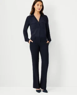 The Trouser In Seasonless Stretch Perfect Navy -Anntaylor Shop 409832 0352 ALT2 1