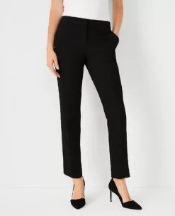 The Ankle Pant In Seasonless Stretch - Curvy Fit Core Black