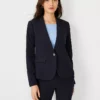 The One-Button Blazer In Seasonless Stretch -Anntaylor Shop 441032 0352