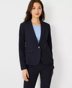 The One-Button Blazer In Seasonless Stretch