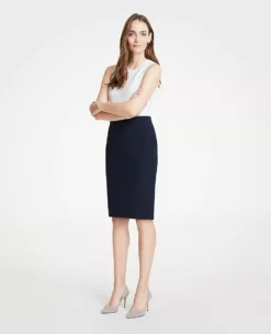 The Seamed Pencil Skirt In Seasonless Stretch - Curvy Fit -Anntaylor Shop 443564 0352 ALT2