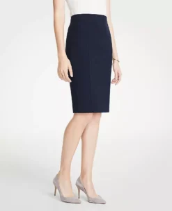 The Seamed Pencil Skirt In Seasonless Stretch - Curvy Fit -Anntaylor Shop 443564 0352 UC