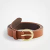 Leather Trouser Belt Rich Cognac -Anntaylor Shop 446361 7006 1
