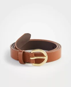 Leather Trouser Belt Rich Cognac