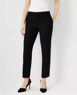 The Petite Eva Ankle Pant - Curvy Fit Black