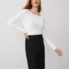 Seamed Pencil Skirt In Bi-Stretch -Anntaylor Shop 494881 2222