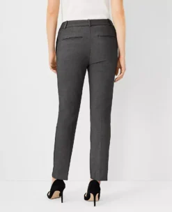 The Ankle Pant In Bi-Stretch - Curvy Fit Dark Grey -Anntaylor Shop 495633 6086 ALT1