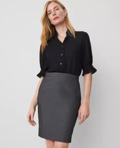 The Pencil Skirt In Bi-Stretch -Anntaylor Shop 504517 6086 ALT1 1