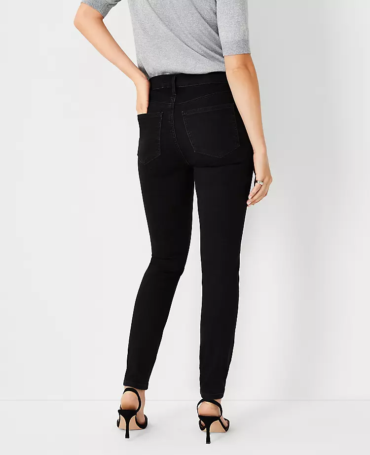Mid Rise Skinny Jeans In Jet Black Wash Jet Black Wash 4 Mid Rise Skinny Jeans In Jet Black Wash Jet Black Wash - Image 2