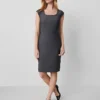 The Scoop Neck Dress In Bi-Stretch Dark Grey 1 The Scoop Neck Dress In Bi-Stretch Dark Grey -Anntaylor Shop 525370 6086