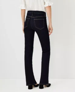Sculpting Pocket Mid Rise Boot Cut Jeans In Classic Rinse Wash -Anntaylor Shop 527079 2608 ALT1