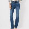 Curvy Sculpting Pocket Mid Rise Boot Cut Jeans In Mid Stone Wash -Anntaylor Shop 527351 4484