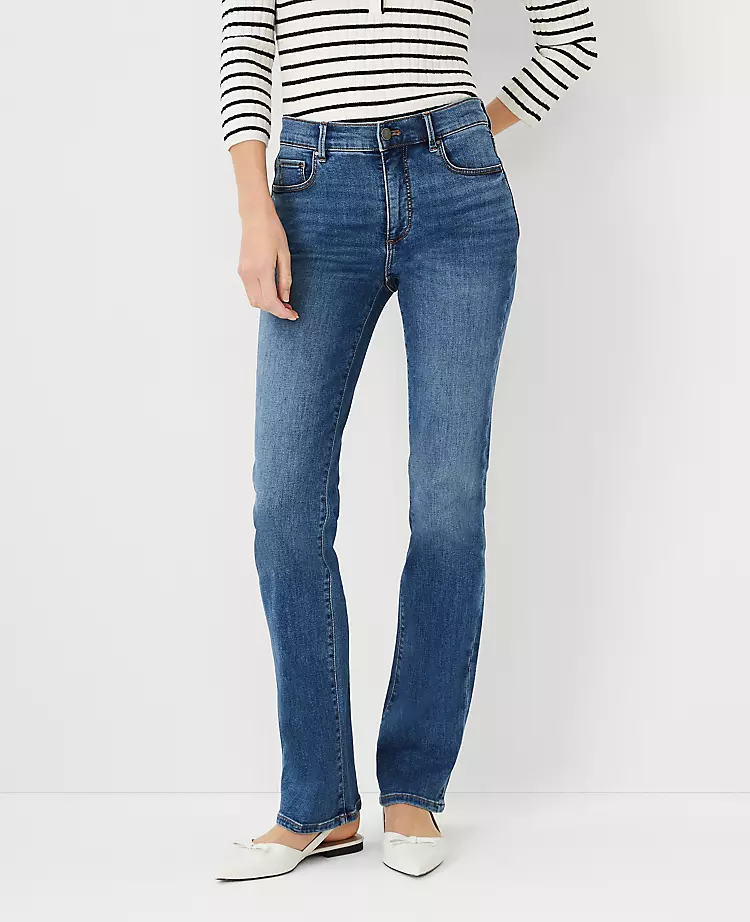 Curvy Sculpting Pocket Mid Rise Boot Cut Jeans In Mid Stone Wash 3 Curvy Sculpting Pocket Mid Rise Boot Cut Jeans In Mid Stone Wash