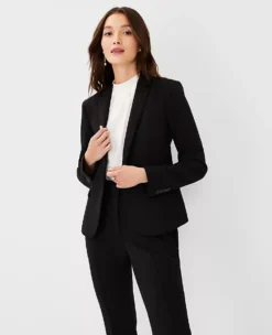 The One-Button Blazer In Double Knit