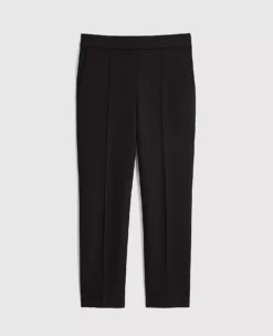 The Pintucked Straight Leg Pant In Double Knit Black -Anntaylor Shop 572456 2222 MKTGS1