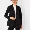 The Two Button Blazer In Double Knit Black 2 The Two Button Blazer In Double Knit Black -Anntaylor Shop 572756 2222