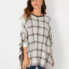 Plaid Jacquard Poncho -Anntaylor Shop 577909 6987