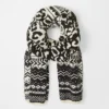 Fair Isle Snow Leopard Blanket Scarf -Anntaylor Shop 583169 9192