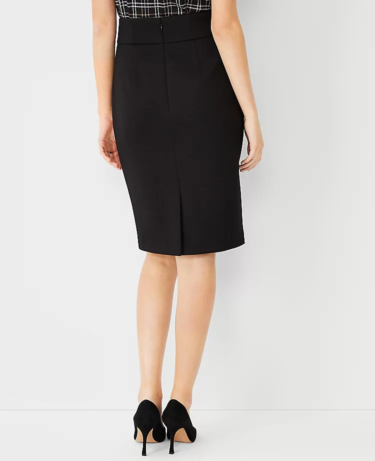 The High Waist Seamed Pencil Skirt In Double Knit 4 The High Waist Seamed Pencil Skirt In Double Knit - Image 2