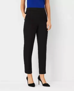 The Petite Eva Easy Ankle Pant Black