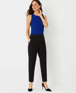 The Petite Eva Easy Ankle Pant Black -Anntaylor Shop 587109 2222 ALT2