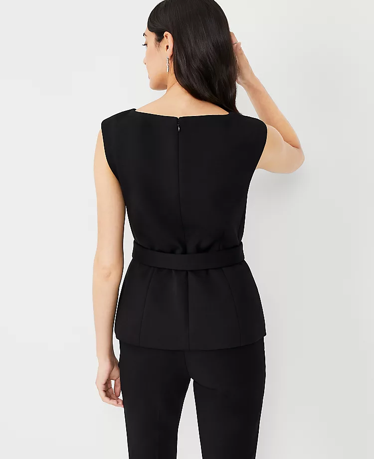 The Belted Top In Double Knit 4 The Belted Top In Double Knit - Image 2