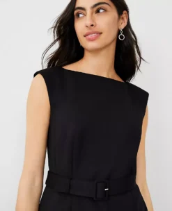 The Belted Top In Double Knit 7 The Belted Top In Double Knit -Anntaylor Shop 592550 2222 ALT2