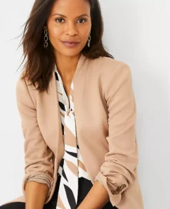 The Cutaway Blazer In Double Knit 7 The Cutaway Blazer In Double Knit -Anntaylor Shop 592562 5051 ALT2