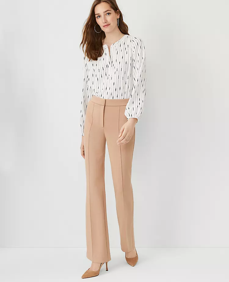 The Pintucked Trouser Pant In Double Knit 3 The Pintucked Trouser Pant In Double Knit