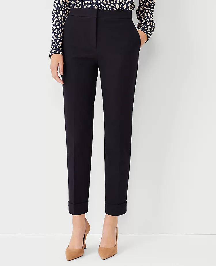 The Petite High Rise Eva Ankle Pant Atlantic Navy 3 The Petite High Rise Eva Ankle Pant Atlantic Navy