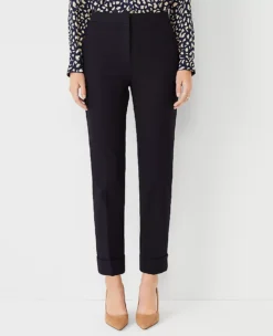 The Petite High Rise Eva Ankle Pant - Curvy Fit Atlantic Navy