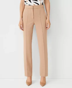 The Petite Straight Pant In Double Knit Natural Camel 7 The Petite Straight Pant In Double Knit Natural Camel -Anntaylor Shop 596521 5051 ALT2