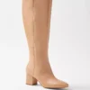 Block Heel Leather Boots -Anntaylor Shop 597207 3196