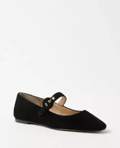 Mary Jane Suede Flats