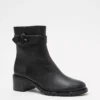 Buckle Leather Booties -Anntaylor Shop 598120 2222