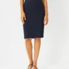 The Seamed Pencil Skirt In Seasonless Stretch -Anntaylor Shop 598831 3433