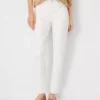 Sculpting Pocket Mid Rise Tapered Jeans In Ivory 2 Sculpting Pocket Mid Rise Tapered Jeans In Ivory -Anntaylor Shop 599867 9129