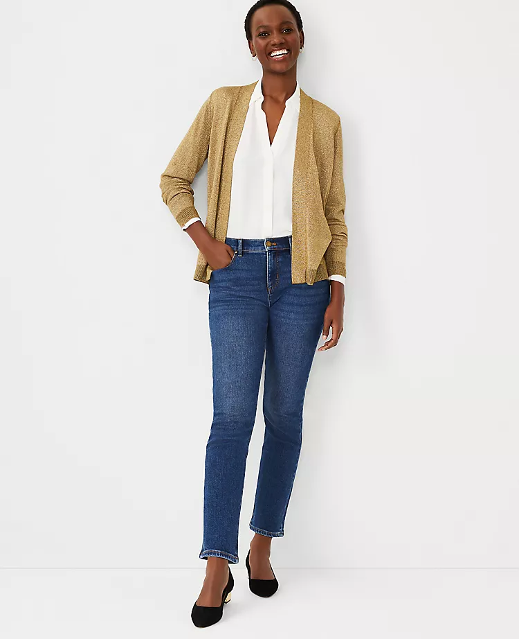 Sculpting Pocket Mid Rise Tapered Jeans In Classic Indigo Wash 3 Sculpting Pocket Mid Rise Tapered Jeans In Classic Indigo Wash