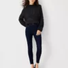 Sculpting Pocket High Rise Skinny Jeans In Rinse Wash