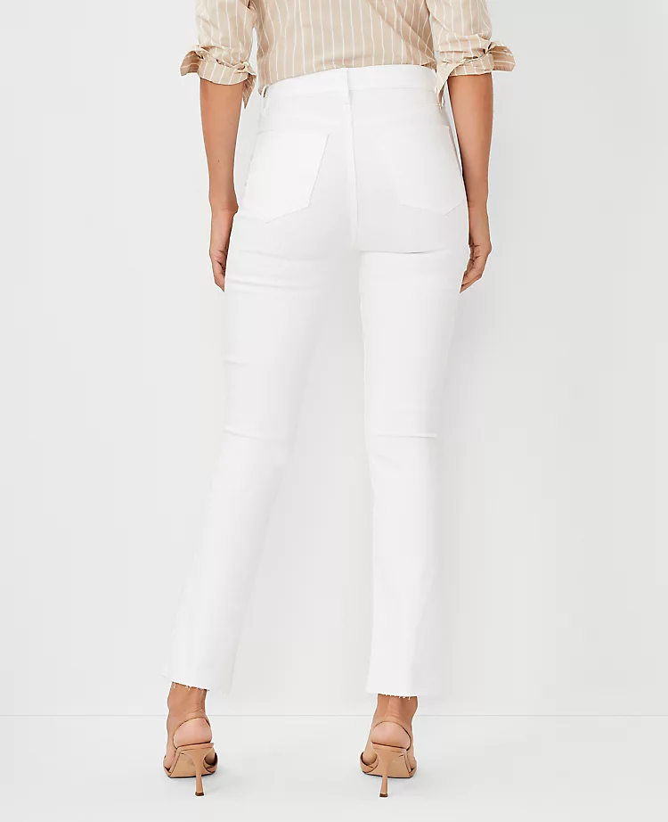 Sculpting Pocket High Rise Boot Crop Jeans In White 4 Sculpting Pocket High Rise Boot Crop Jeans In White - Image 2