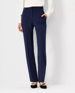 The Straight Pant In Double Knit Pure Sapphire -Anntaylor Shop 602100 8818 ALT2