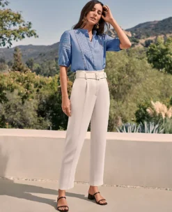 The Belted Taper Pant 7 The Belted Taper Pant -Anntaylor Shop 602123 9192 MKTG1