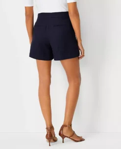 The Side Zip Sailor Short In Texture -Anntaylor Shop 602139 1362 ALT1