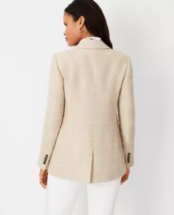 The Tweed Double Breasted Blazer -Anntaylor Shop 602365 0350 ALT1