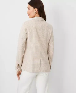 The Hutton Blazer In Houndstooth -Anntaylor Shop 602442 0144 ALT1