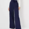 The Tie Waist Wide Leg Pant In Soft Twill -Anntaylor Shop 602509 8818