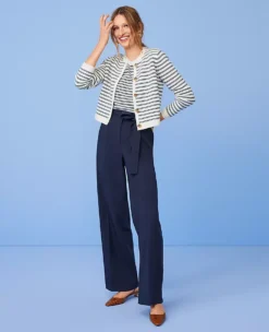 The Tie Waist Wide Leg Pant In Soft Twill 7 The Tie Waist Wide Leg Pant In Soft Twill -Anntaylor Shop 602509 8818 MKTG1