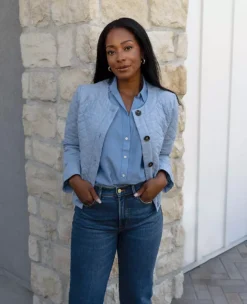 Framed Quilted Cropped Jacket -Anntaylor Shop 602699 0321 MKTG2