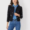 Embroidered Floral Tweed Jacket -Anntaylor Shop 602739 2222