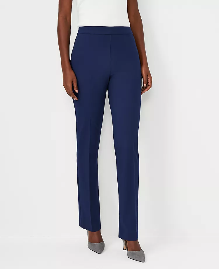 The Side Zip Sophia Straight Pant In Bi-Stretch 3 The Side Zip Sophia Straight Pant In Bi-Stretch